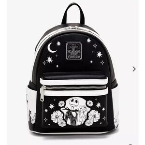 Loungefly Disney The Nightmare Before Christmas Jack & Sally Floral GITD Mini